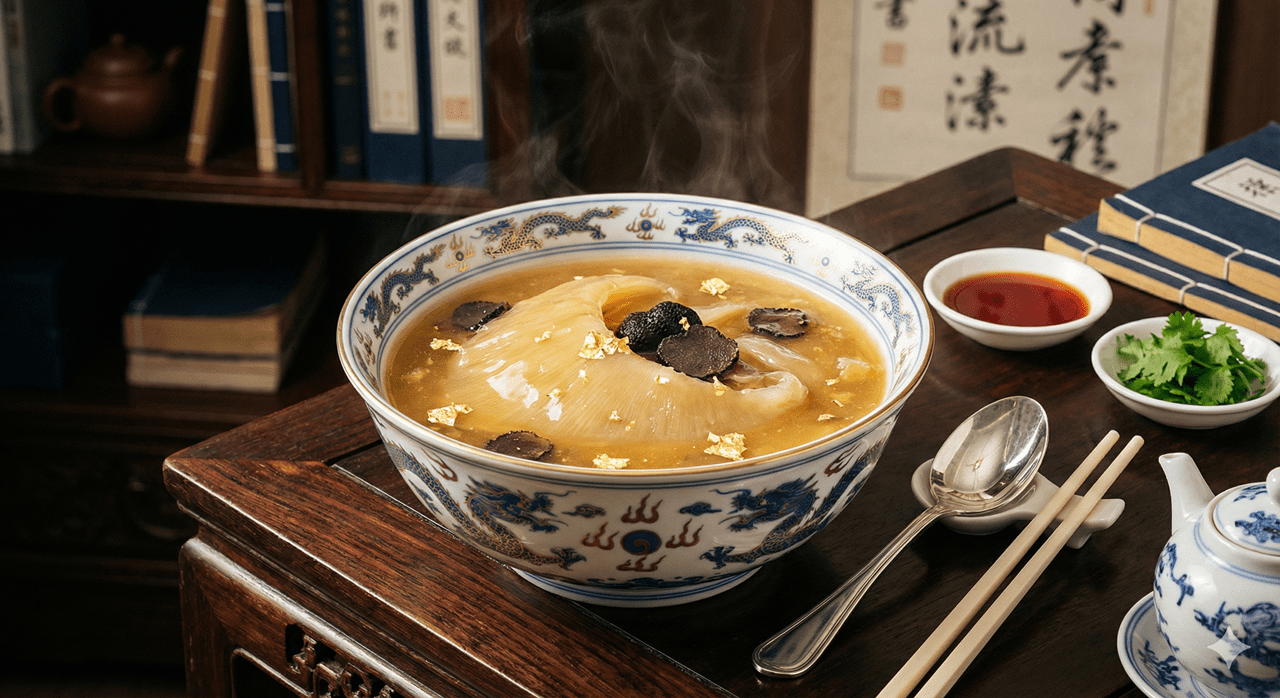 單獨品嘗魚翅已不在是主要需求，反而以豐富的食材構成如排翅海鮮羹等料理，更是適合眾人享用的美味。