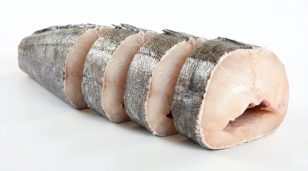 圓鱈是因為流通販售形式以圓形輪切魚片而命名。