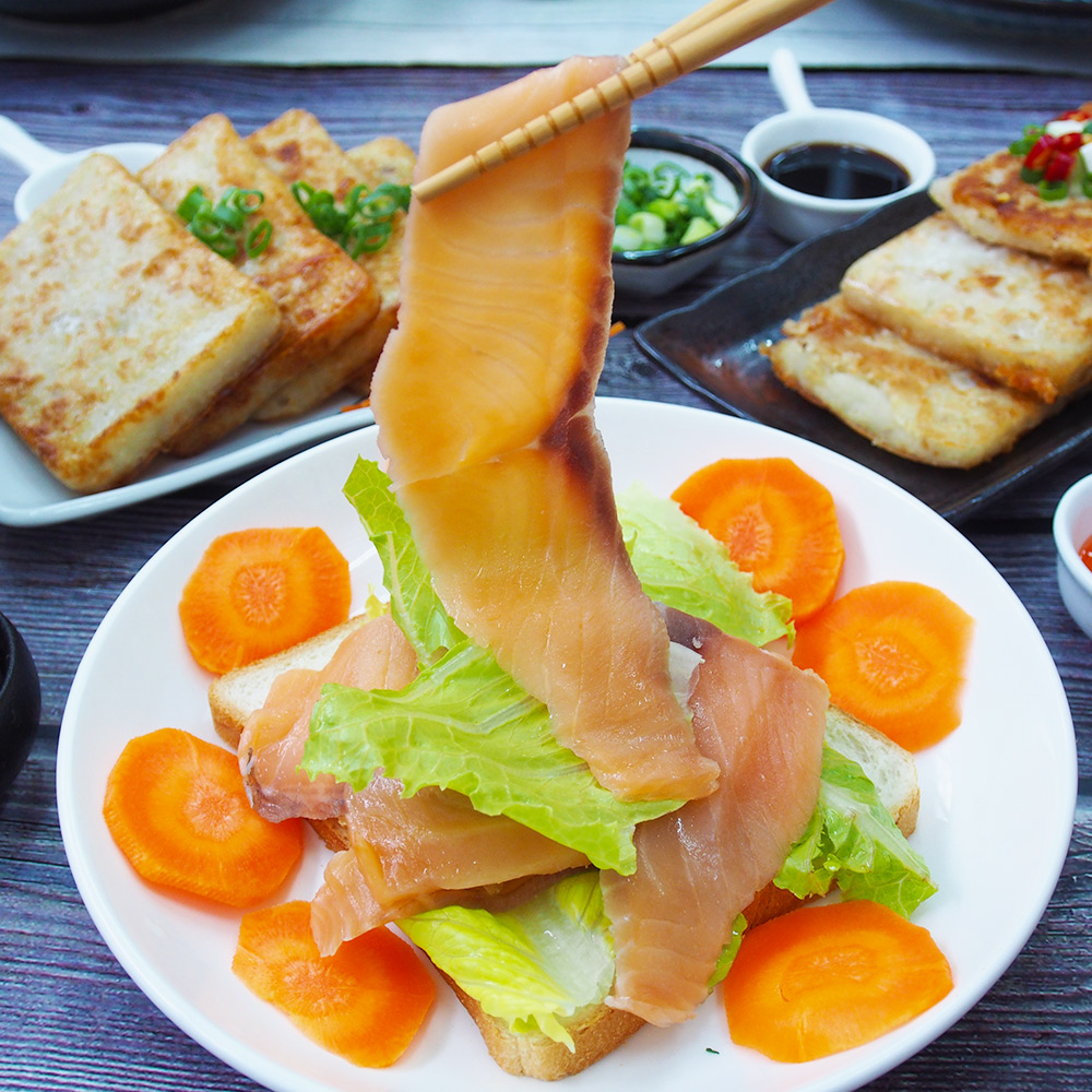 冷燻鮭魚切片