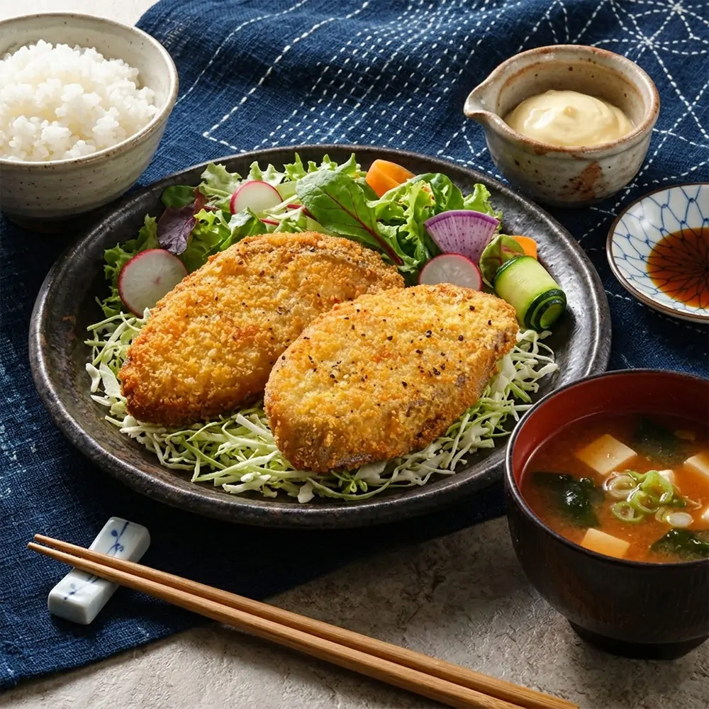 裹粉大比目魚排 裹粉大比目魚排