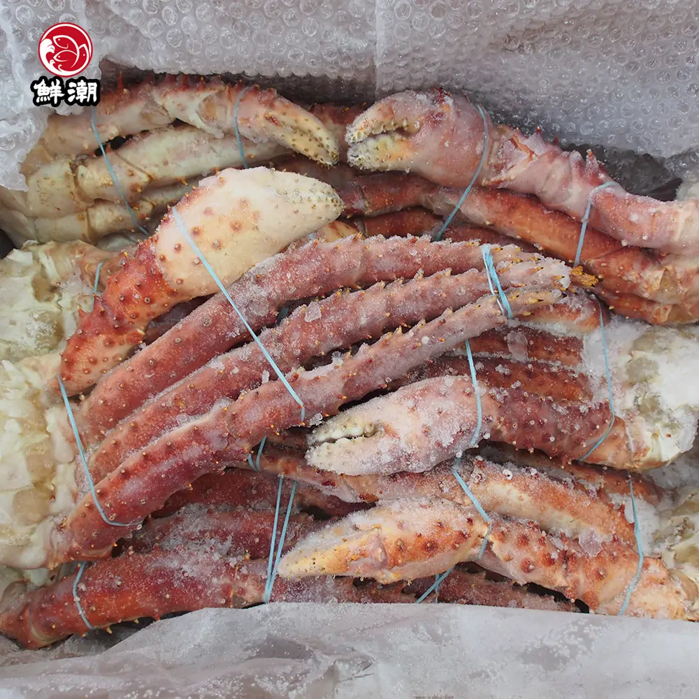 生帝王蟹腳，由於活蟹處理已極度新鮮，加熱至熱透即可，切勿久煮以免流失飽滿肉汁