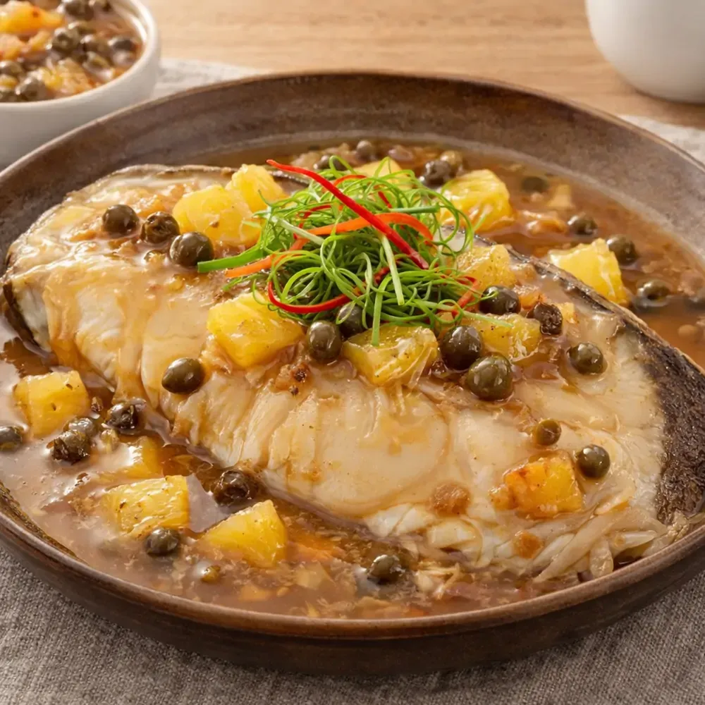 大比目魚特調（鳳梨破布子）